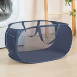 Foldable Laundry Basket Mesh Cloth Breathable Laundrys Hamper Large Capacity Storage Baskets Home Accessories