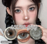1 Pair Colored Contact Lenses for Eyes Natural Fashion Lenses Gray Beauty Pupils Blue Eye Lenses Cosmetics Soft Lenses