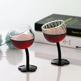 Vintage Glass Cups Home Christmas Party Drinkware Cute Flower with Tilted Head Goblet Romantic Champagne Glass Kitchenware Gifts