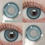 2pcs Myopia Color Contact Lenses for Eyes with Prescription Beauty Pupils Makeup Eye Color Lenses Fashion Blue Lenses