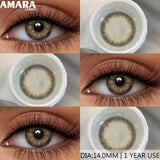 Brown Color Contacts for Eyes Makeup Eyes Lenses Gray Pupils Blue Eyes Contacts Colorful Makeup Black Lens for Party