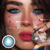 Colored Pupils 1Pair Contact Lenses for Eyes Brown Eye Lenses Green Contact Lenses Fashion Gray Makeup Lenses 1Year