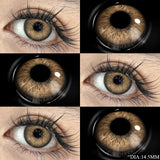 1 Pair Green Contact Lenses for Eyes Beauty Pupils Lenses Eye 14.2mm Yearly Use Fashion Blue Colored Contacts Lenses Green