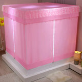 Modern Style Home Mosquito Net Double Bed Full Bottom Baby Anti-fall Mosquito Net Tent 2 Layers for Four Seasons