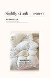 Princess Style Bedding Sets Ruffle Lace Bow Quilt Cover Romantic Print Bedclothes Home Decor Woman Girl Bedroom Duvet Cover 4pcs