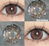 1Pair Natural Contact Lenses Soft Moisturizing Brown Lenses Prescription Myopia Degree -0.00to-8.00 Beautiful Pupil