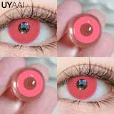 1 Pair Cosplay Pink Lenses for Eyes Anime Lenses for Halloween Nezuko Colorcon y2k Eye Contacts Cosmetic Red Lens Cosplay