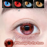 2pcs Half Year Color Contact Lenses Natural Eyeball Daily Party Makeup Magic Cosplay Bare Skin Cool Independent Lens