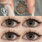 1 Pair Blue Colored Contact Lenses for Eyes Natural Brown Contact Lenses Fashion Lenses Brown Eye Lens Softlenses