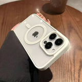 Transparent Matte Acrylic Case for iPhone 17 16 15 14 13 12 Pro Max Plus 11 Hard Shockproof Magnetic Wireless Charge For Magsafe