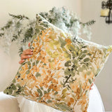 Korean Style Romantic Pillows For Home Decor Living Rooms Sofas Cushions Chenille Jacquard Waist Pillows Backrests Pillowcases