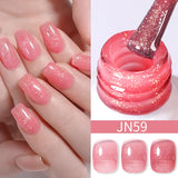 10ml Red Series Gel Nail Polish Winter Dark Red Glitter Nail Art Varnish Semi Permanent Soak Off UV LED Gel