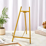 Durable Metal Easel Stand Elegant Foldable Display Easels Multifunctional Stable Table Top Easel Stand for Wedding Sign