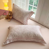 INS 100% Cotton Princess Pillow Case 48X74cm Breathable Pillowcase Decorative for Home Bedding Bedroom