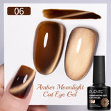 7.5ML Amber Moonlight Cat Magnetic Gel Nail Polish WaterLight Cat Eye Gel Soak Off Semi-Permanent Nail Art Varnish For Manicure