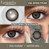 2pcs High Quality Color Contact Lenses for Eyes Cosmetic Gray Lenses Contact Fashion Beauty Pupil Eye Contacts Yearly