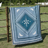 Retro Boho Cotton Linen Blanket Sofa Towel Knit Bohemian Bedspread Pad Mat Bohemian Throw Travel Bedspread Sofa Cover Blankets