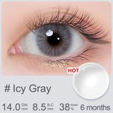 Gray Series Contact Lens For Myopia Friendly To Deep Pupils And For All Skin Tones 14.0~14.5mm 6 Months