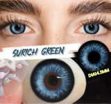 1 Pair Colored Contact Lenses with Prescription Natural Look Myopia Lenses 0~-6.00 Green Lenses Brown Contact Lenses