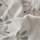 Vintage French Pastoral Flower Print Bedding Set 100% Cotton Double Yarn Soft Duvet Cover Flat/Fitted Bed Sheet Pillowcases 4Pcs