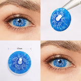 17MM Color Halloween Contact Lenses For Eye Green Cat‘s Eye Red Blue Lenses Cosplay Contact Lenses Eyes Beauty Makeup