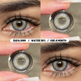 New 1Pair Blue Eyes Contact Colored Contact Lenses Gray Brown Colorful Beautiful Pupils Green Eyes Contact 6 Months Use