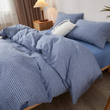 1pcs Duvet Cover Nordic sling 100 Cotton Stripes 150x200 King Size housse de couette Skin friendly Quilt Cover Bed Linen