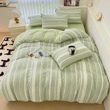 Class A 60S Pure Cotton Bedding Sets Jacquard Cotton Skin Friendly Comforter Cover Set Girl Duvet Cover Set for Queen King Size