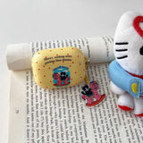 Black Cat Pendant Chain Earphone Case Protect For Airpods 1 2 3 4 Cover Soft Shockproof For Air Pods Pro Pro2nd Fundas