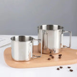 250/350/500ML  Camping Cup Portable Carabiner S Outdoor Water  Mug with Foldable Handle Kitchen DrinkwareStainless Steel