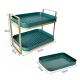 Removable 2-Tier Cup Storage Holder Drying Rack with Drip Tray Wine Glasses Tea Coffee Cup Drain Tray Kitchen Storage Organizer