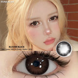1pair Myopia Contact Lenses Big Black Eyes Cosmetic Contacts Lenses Beautiful Yearly Colored Contact Natural Lenses Eye