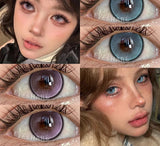 1Pair Korean High Quality Lenses Color Contact Lenses for Eyes Purple Lenses Blue Eye Lens Soft Cosmetic Brown Contacts