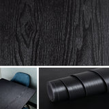 Vinyl Self-adhesive Waterproof Wood Wallpapers Wall Stickers for Wall in Rolls Furniture Renovation Film Bedroom Home Decor PVC