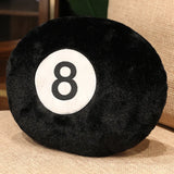 Nice Simulation Billiards 8 Ball Plush Pillow Stuffed Soft Toy Eight Pool Players Home Decor Indoor Sport Creative Gift