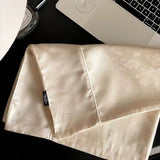 Luxury 100% Eucalyptus Lyocell Pillowcase 1pcs Smooth Silky Embedded Rope Jacquard Summer Cooling Envelope Style Pillow Cover