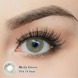 1 Pair Colored Contact Lenses Beautiful Pupil Color Circle Lens Green Iris Yearly Natural Fast Shipping High Quality