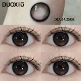 1Pair Color Contact Lens Black Pupils High Quality Myopic  BrownEyes - 1 to- 8 Diopter Contact Lenses 1 Year Fast Shipping