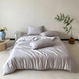 Lyocell Jacquard Soft Silky Cooling Bedding Set Single Double Queen King Duvet Cover Bed Sheet/Fitted Sheet Pillowcases 3/4Pcs