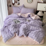 Comforter sets Bedding Set for Boys Girls Bedroom Duvet Cover Pillowcase Bedspread Simple Fashion Bed Sheet Set Bed Linens
