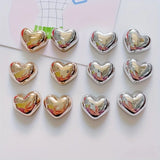 12-Pack Heart-Shaped Metal Magnets for Refrigerator & Message Boards - Strong, Decorative, and Perfect for Kitchen or Home Decor