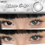 1 Pair Yearly Use Color Contact Lenses for Eyes Natural Look Brown Eye Lenses Beauty Pupils Gray Lens Eyes Cosmetic