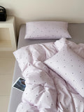 Cute Rabbit Cartoon Pure Cotton Bedding Set Dormi Waed Cotton eet Cover Quilt Cover Tee Four Piece Set Student Dorm...