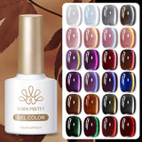 10ml Cat Magnetic Eye Gel Polish Glass Bead For Autumn Winter Crystal Semi Permanent Glitter Soak Off HEMA/TPO FREE