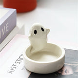 Halloween Candle Holders Ceramic Candle Sticker Holder Cup Tealight Cup For Halloween DIY Decorations Party Supplies