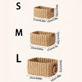 Bohemian Style Storage Basket Cosmetics Storage Basket Storage Basket with Handle Desktop Miscellaneous Storages Baskets