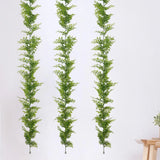180cm Persian fern Leaves Vines Room Decor Hanging Artificial Plant Plastic Leaf Grass Wedding Party Wall Balcony Decoration