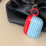 Retro Plaid For Apple AirPods1/2 3 4 Pro 2 2nd Generation Wireless Bluetooth Earphone Charging Box Case Girl Soft Silicone Cover