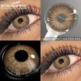 Myopia Lenses 1Pair Colored Contact Lenses with Degree Natural Blue Eye Contacts Prescription Lens Gray Pupils Yearly