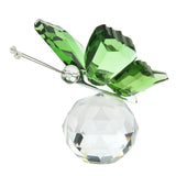Crystal Butterfly Figurine Animal Ornaments Crafts Glass Paperweight Home Wedding Decoration Miniature Souvenir Gifts
